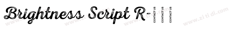 Brightness Script R字体转换